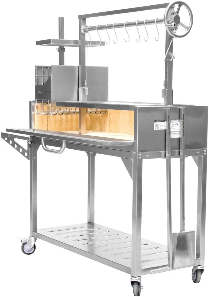 TAGWOOD BBQ Fully Featured Argentine Grill Santa Maria Grill Style With Brasero Stainless Steel | BBQ03SS