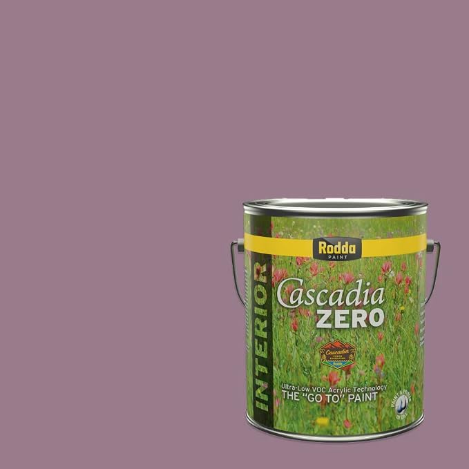 Rodda Paint CASCADIA ZERO Interior Semi-Gloss Paint & Primer in One, 1-Gallon, Majestic Plum