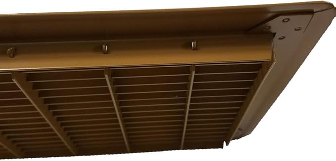 Imperial RG0668 10 x 28-Inch Heavy Gauge Steel Floor Return Air Grille, Brown