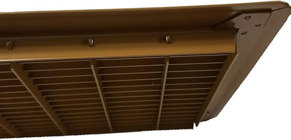 Imperial RG0668 10 x 28-Inch Heavy Gauge Steel Floor Return Air Grille, Brown