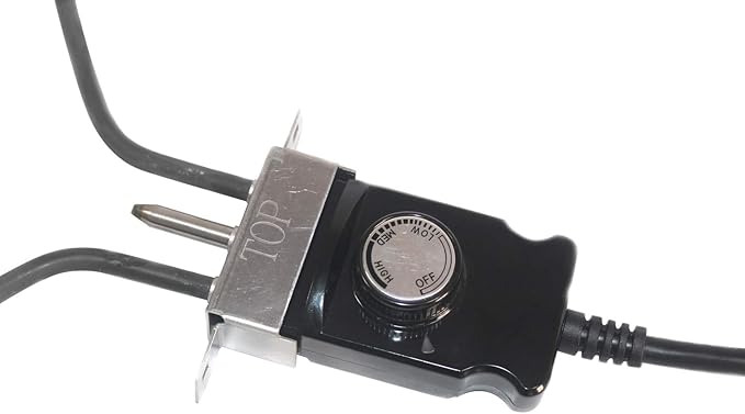 Unifit 120V AC 15A Electric Smoker/Grill Analog Adjustable Temperature Controller Heating Element Replacement Kits up to 1650 Watts (1 Set)