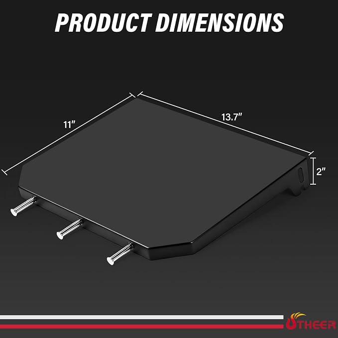 Utheer 71033 Steel Side Shelf for Pit Boss PBV4PS1/PBV4PS2 | Steel side shelf adds preparation space for vertical smokers, helps organize cooking tools during outdoor smoking