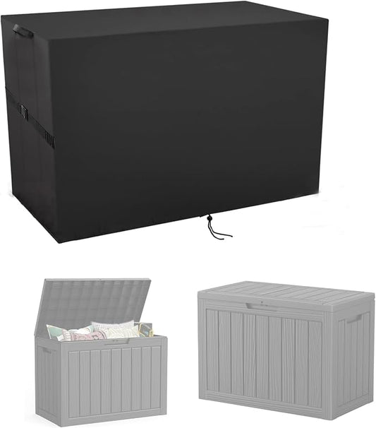 Deck Box Cover for LubanNese 50 Gallon/ for Trygoal 45 Gallon | Outdoor Storage Box Cover, Waterproof Resin Storage Bin Cover Outdoor Bench Covers -31"L x 17"W x 22"H