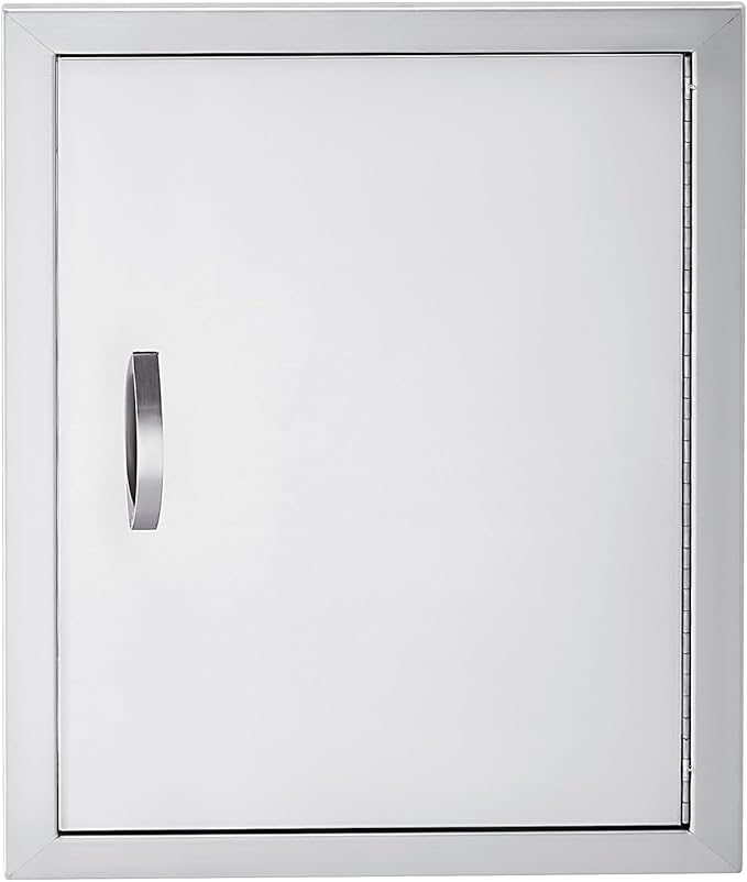 GarveeLife BBQ Access Door 17W x 24H Inch,Outdoor Kitchen Doors with Weatherproof 304 Stainless Steel Built in Single Access Doors for Outside Kitchen Commercial Grilling BBQ Island Barbeque Station S