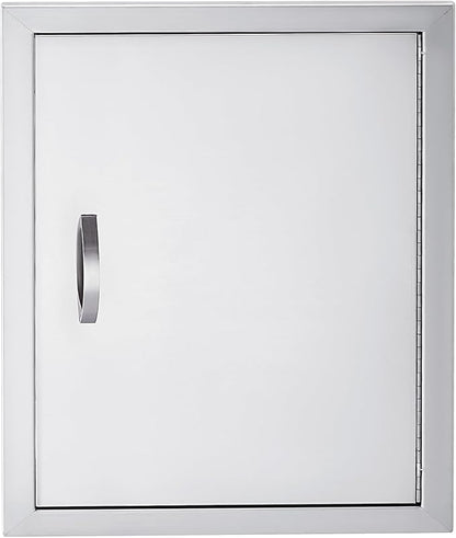 GarveeLife BBQ Access Door 17W x 24H Inch,Outdoor Kitchen Doors with Weatherproof 304 Stainless Steel Built in Single Access Doors for Outside Kitchen Commercial Grilling BBQ Island Barbeque Station S