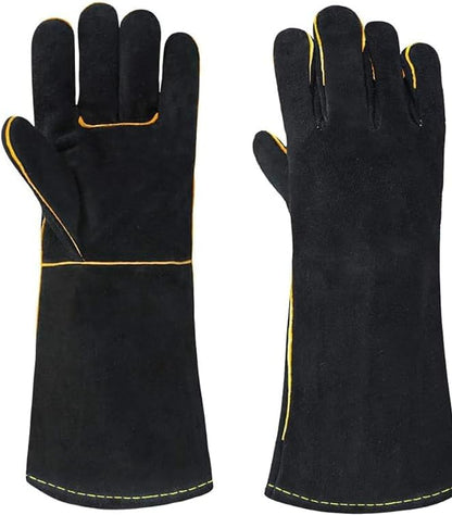 Heat Resistant Gloves for Grill BBQ,Long Sleeve Grill Gloves for Baking,Oven,Fireproof, Stove,Welder,Welding,Fireplace