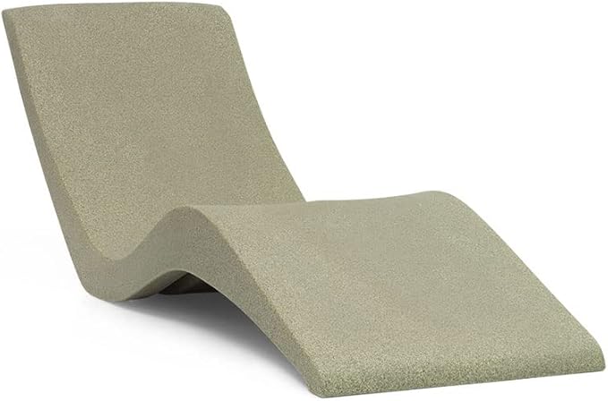 Aqua Outdoors - in-Pool Chaise Lounger - Inside Pool & Sun Shelf Lounge Chair - Designed for Water Depths Up to 9” - Compatible with All Types - Poolside & Sun Deck Tanning - Sandstone Granite