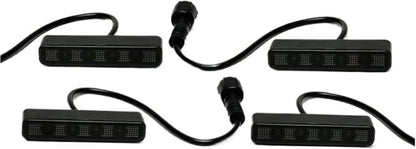 Led Grill Lights Universal Grille Lights For Car SUV 4pcs(White led)