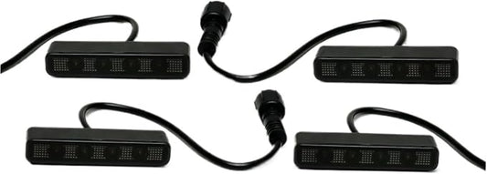Led Grill Lights Universal Grille Lights For Car SUV 4pcs(White led)