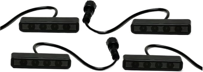 Led Grill Lights Universal Grille Lights For Car SUV 4pcs(Amber led)