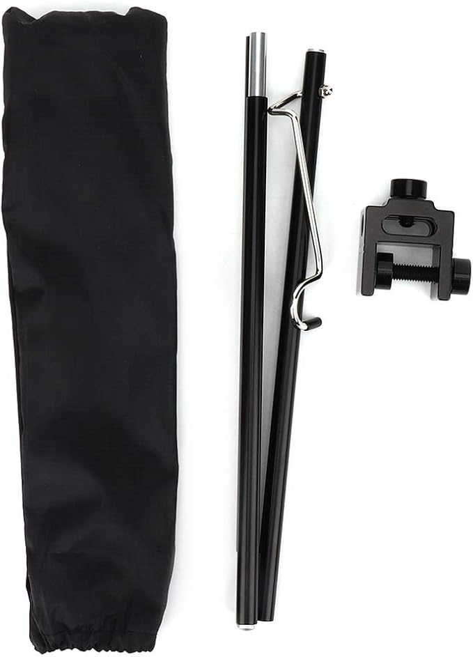 Aluminum Alloy Folding Light Stand Adjustable Height Portable Lamp Pole 90.5cm Durable Bracket for Outdoor Camping Picnic Use