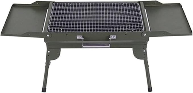 Portable Charcoal Grill for Camping BBQ Grills Outdoor Barbecue Grill Large BBQ Grill with Thermometer and Shelf, Camping Grill for Picnic Barbecue Oven, Charcoal Grills BBQ Rack,A-1