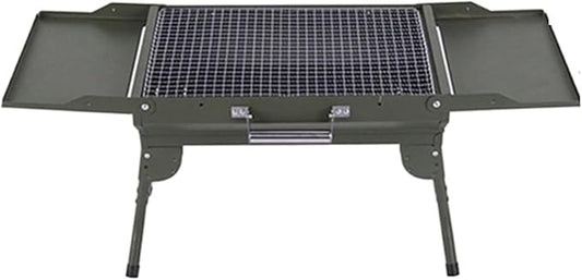 Portable Charcoal Grill for Camping BBQ Grills Outdoor Barbecue Grill Large BBQ Grill with Thermometer and Shelf, Camping Grill for Picnic Barbecue Oven, Charcoal Grills BBQ Rack,A-1