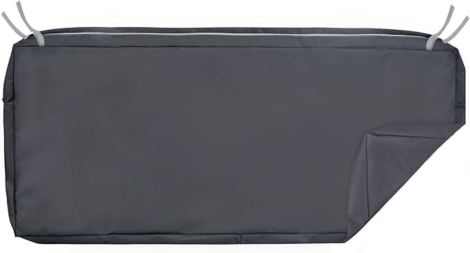 NettyPro Outdoor Patio Bench Swing Loveseat Cushion Cover, Water Resistant UV Protection Outside Furniture Cushion Slipcovers with Zipper, 42 x 18 x 3 Inch