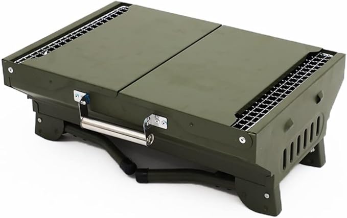 Barbecue Charcoal Grill Charcoal Barbecue Grill Foldable BBQ Grill Rack Portable Camping BBQ Grill Bracket Barbecue Accessories Charcoal BBQ Grill
