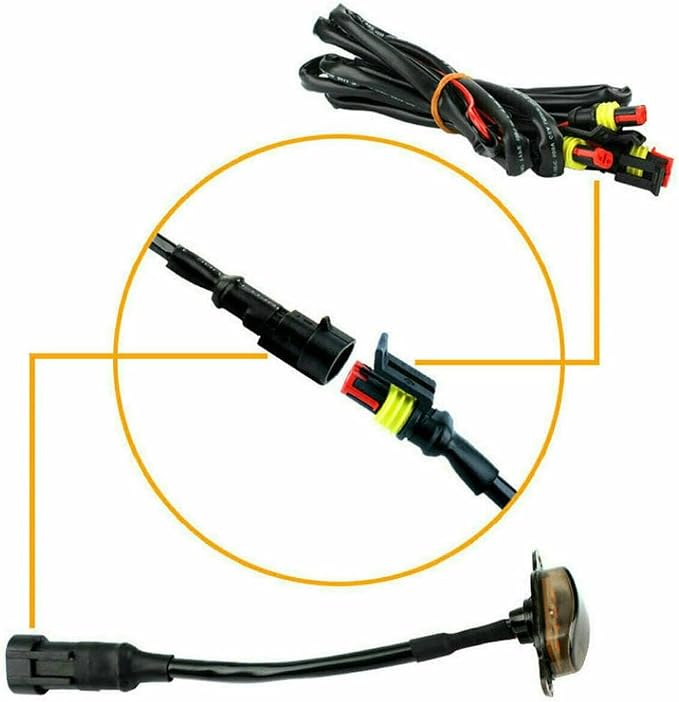 4PCS Front Grille LED Light Compatible with Automotive Motorcycle Parts Cherokee 2003 2021 Amber Running Lights Style Grill Car Lamps