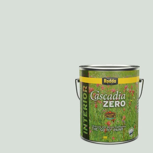 Rodda Paint CASCADIA ZERO Interior Flat Paint & Primer in One, 1-Gallon, Calm Breeze