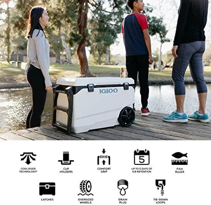 Igloo Marine Cooler | Insulated Hard Shell Ice Chest |Great for Fishing, Camping, Boating, & More