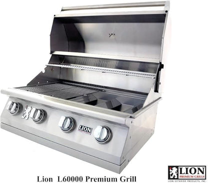 Lion 32″ 4-Burner Gas Grill – L60000 Liquid Propane