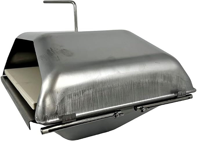 Pellethead Pizza Oven Attachment for Pellet Grills – Convert Traeger, Pit Boss, GMG & Camp Chef into Outdoor Pizza Oven | Heats to 800°F, Stainless Steel, Radiant + Convection Cooking | Converts pellet grills into outdoor pizza ovens, Stainless steel w...