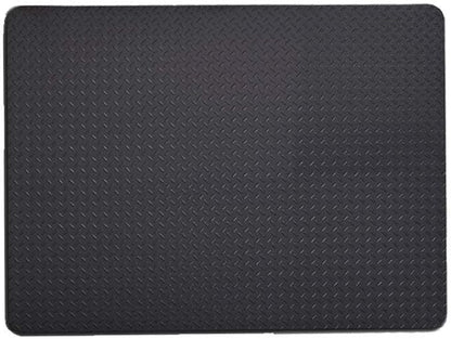 RESILIA Large Under Grill Mat – Heavy Duty, Reusable Outdoor Floor Protector Mats for Deck, Patio, & Garage – 36 Inch x 48 Inch, Black Diamond Plate, Made in The USA