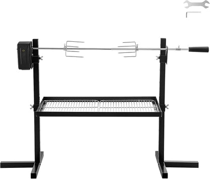 Grill Rotisserie Kit BBQ Rotisserie Kit For For Outdoor Camping Party DC 3V Motor And Height Adjustable Universal Roaster Stand