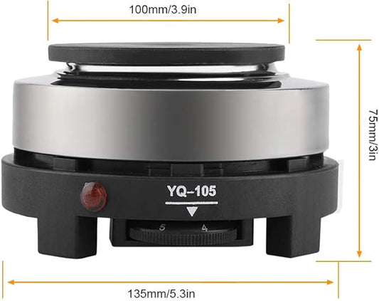 110V Mini Electric Stove,Portable 500W Multifunctional Stove Kitchen Dormitory Camping for Soup Coffee Porridge Hot Pot