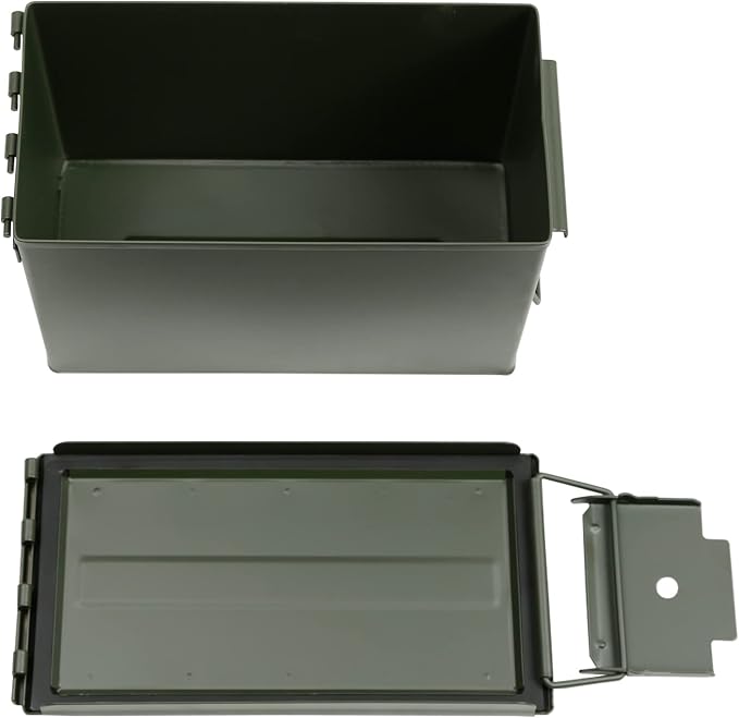 Aolamegs 50 Cal Ammo Can – Locking Hardware Kit and Stainless Steel Padlock，Ammo Box Military & Army M2A1