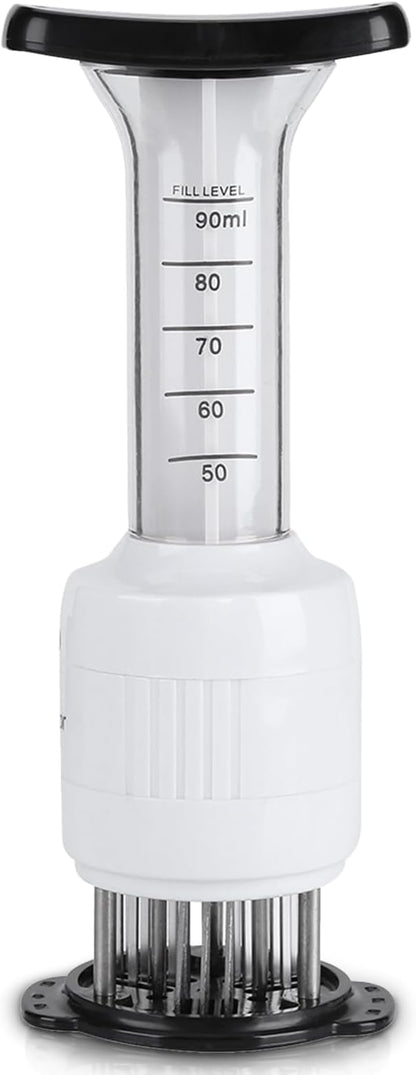Stainless steel Marinade Meat Injector, Marinade Tenderizer Injector Needle Flavor Syringe Cooking Meat Poultry Turkey Chicken BBQ