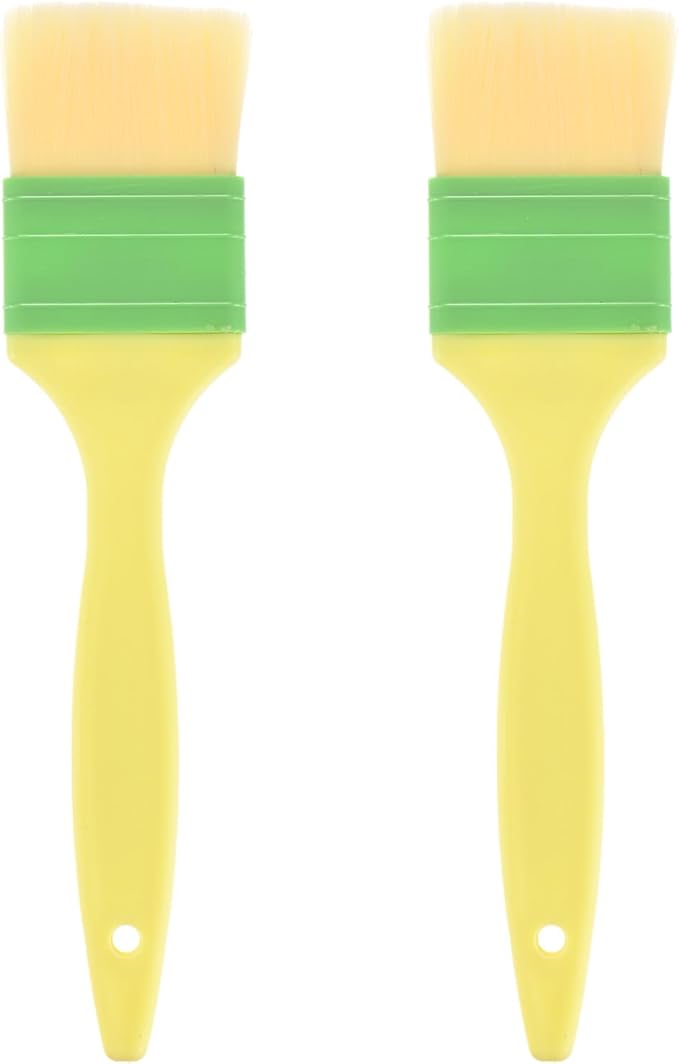 M METERXITY 2-Pack Pastry Brush, Soft Basting Baking BBQ Oil Brush for Cooking/Barbecue/Kitchen [2"]