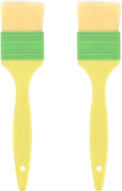 M METERXITY 2-Pack Pastry Brush, Soft Basting Baking BBQ Oil Brush for Cooking/Barbecue/Kitchen [2"]