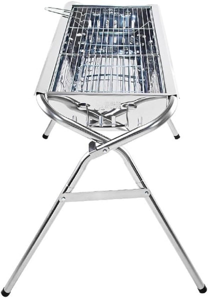 Portable Charcoal Grill for Camping BBQ Grills Outdoor Barbecue Grill Stainless Steel Charcoal Grills BBQ Grill Lightweight Easy Carry Camping Grill Outdoor Grill,917 * 590 * 700Mm-D