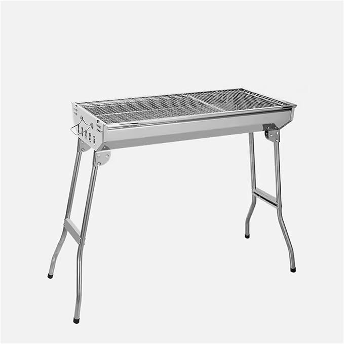 Camping Grill Barbecue Rack Outdoor Large Stainless Steel Folding Portable Barbecue Stove Barbecue Charcoal Grill
