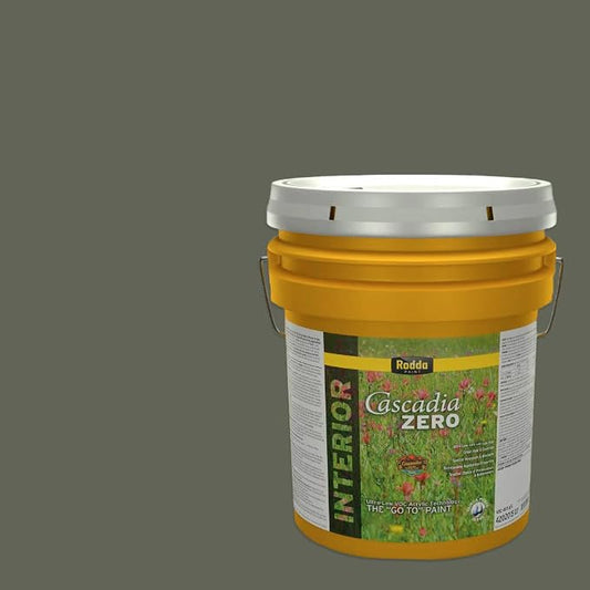 Rodda Paint CASCADIA ZERO Interior Flat Paint & Primer in One, 5-Gallon, Clover Patch