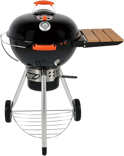 ProQ Charcoal Kettle BBQ Grill with Side Table (Rodeo ST-57), 22" – Charcoal Barbecue Grill - Outdoor Smokers and Grills – BBQ with Smoker