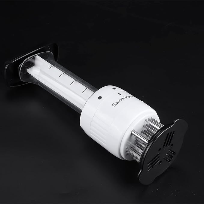 Meat Injector Professional Stainless Steel Marinade Seasoning Tool for Quick Flavor and Tenderizing, for Kitchen Accessory