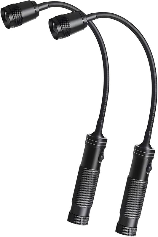 Portable Battery Power LED Work Light for Camping Hiking and Barbecue Feature Strong Base and Flexible Neck Car Light