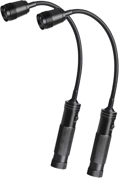 Portable Battery Power LED Work Light for Camping Hiking and Barbecue Feature Strong Base and Flexible Neck Car Light