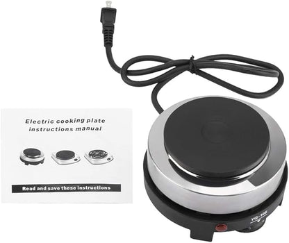 110V Mini Electric Stove,Portable 500W Multifunctional Stove Kitchen Dormitory Camping for Soup Coffee Porridge Hot Pot