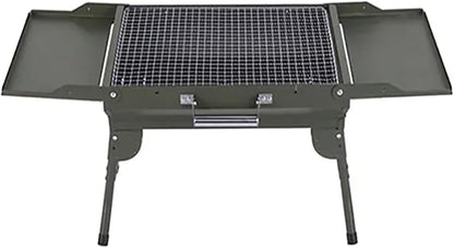 Charcoal BBQ Grills,Portable Charcoal Rack with Handle, Unique Folding Design and Stable Table Grill, Built To Last, Space-saving and Easy Portability, For Bonfire, Patio, Backyard