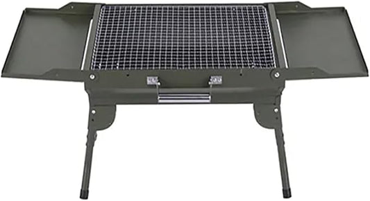 Charcoal BBQ Grills,Portable Charcoal Rack with Handle, Unique Folding Design and Stable Table Grill, Built To Last, Space-saving and Easy Portability, For Bonfire, Patio, Backyard