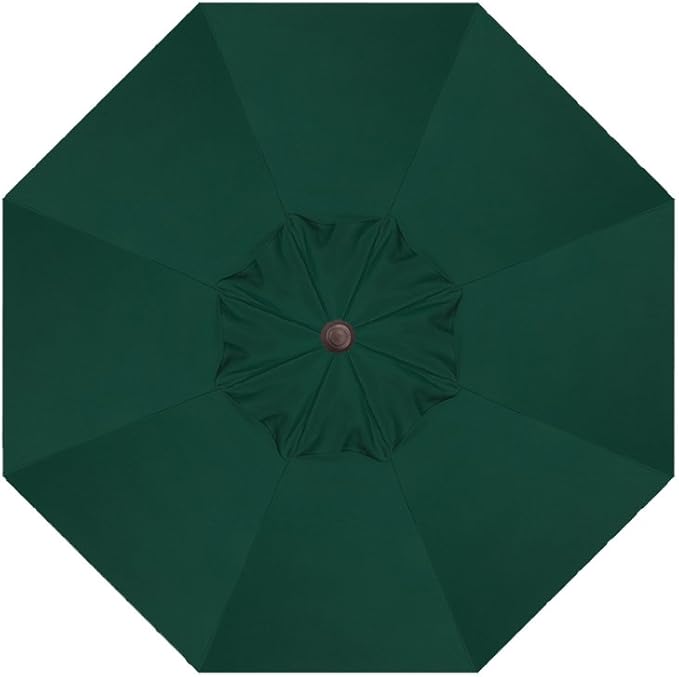 Treasure Garden 9-Foot (Model 810) Deluxe Auto-Tilt Market Umbrella with Bronze Frame and Sunbrella Fabric: Forest Green (Includes Extended Frame Warrantee)