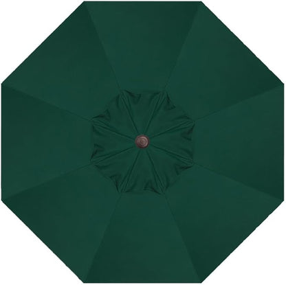 Treasure Garden 9-Foot (Model 810) Deluxe Auto-Tilt Market Umbrella with Bronze Frame and Sunbrella Fabric: Forest Green (Includes Extended Frame Warrantee)