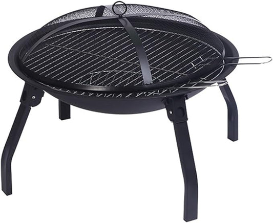 Extra Large Charcoal BBQ Grills Folding Portable Outdoor Barbecue Grill Oversize Cooking Area Stainless Steel Baking Net Perfect for Camping Picnics Garden Beach Party