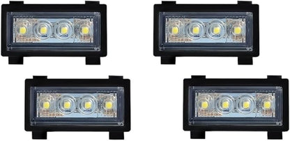 Grille Lights Compatible With jeep Compatible With Wrangler JL 2018 2019 2020 2021 2022 2023 Front Grill Light Warning Daylights Car Accessories 4PCS(LED Yellow A)