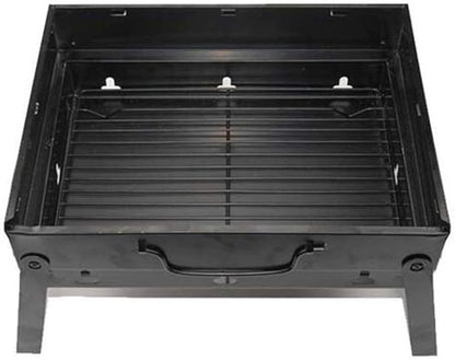 Portable Charcoal Grill for Camping BBQ, Stainless Steel Outdoor Barbecue Grill, 35x27cm Family Picnic Camping Grill, BBQ Grill for Garden Travel,A-1