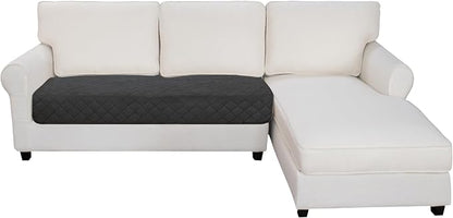 Easy-Going Sectional Couch Covers for Dogs L Shape Sofa Cover Reversible Sofa Slipcover Chaise Lounge Cover Furniture Protector Cover for Pets Dog Cat (30 x 50 inches, Dark Gray/Beige) | Dark Gray/Beige, Soft Sofa Slipcover For Dogs, Fits Left/Right Ch...
