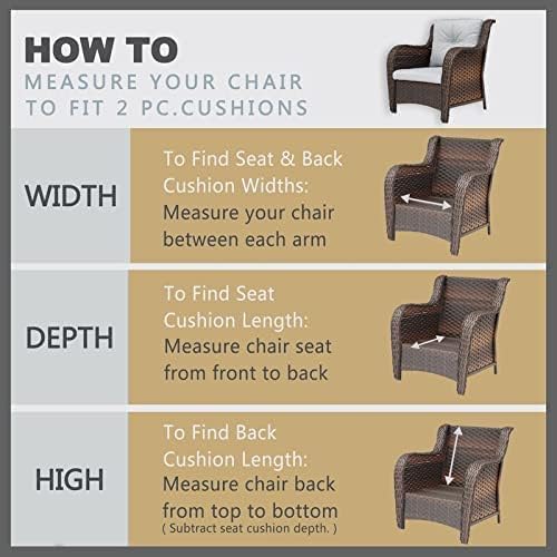 Magpie Fabrics Indoor Outdoor Cushion Cover Replacement 2 Pack, NO Insert! Water Repellent Slipcover with Ties Decor for Patio Garden Chair Seat Sofa Bench Wicker(Morgan Medal Blue, 20x18x4 Inch)