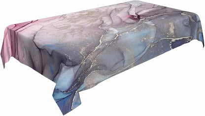 TKS MITLAN Marble Pattern Tablecloth Decor Modern Mix Fluid Art Table Cloth Dining Room Kitchen Table Cover 60" X 84" Oblong/Rectangle