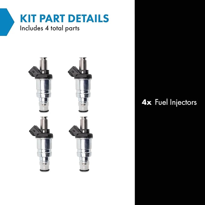 TRQ Fuel Injector Set | For 1998 Acura CL 1998-2002 Honda Accord 1999-2000 Civic